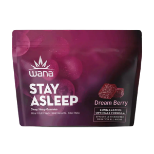 Wana Optimals Gummy 10pk / Stay Asleep Dream Berry 10mg D9 20mg CBD 10mg CBG 10mg CBN
